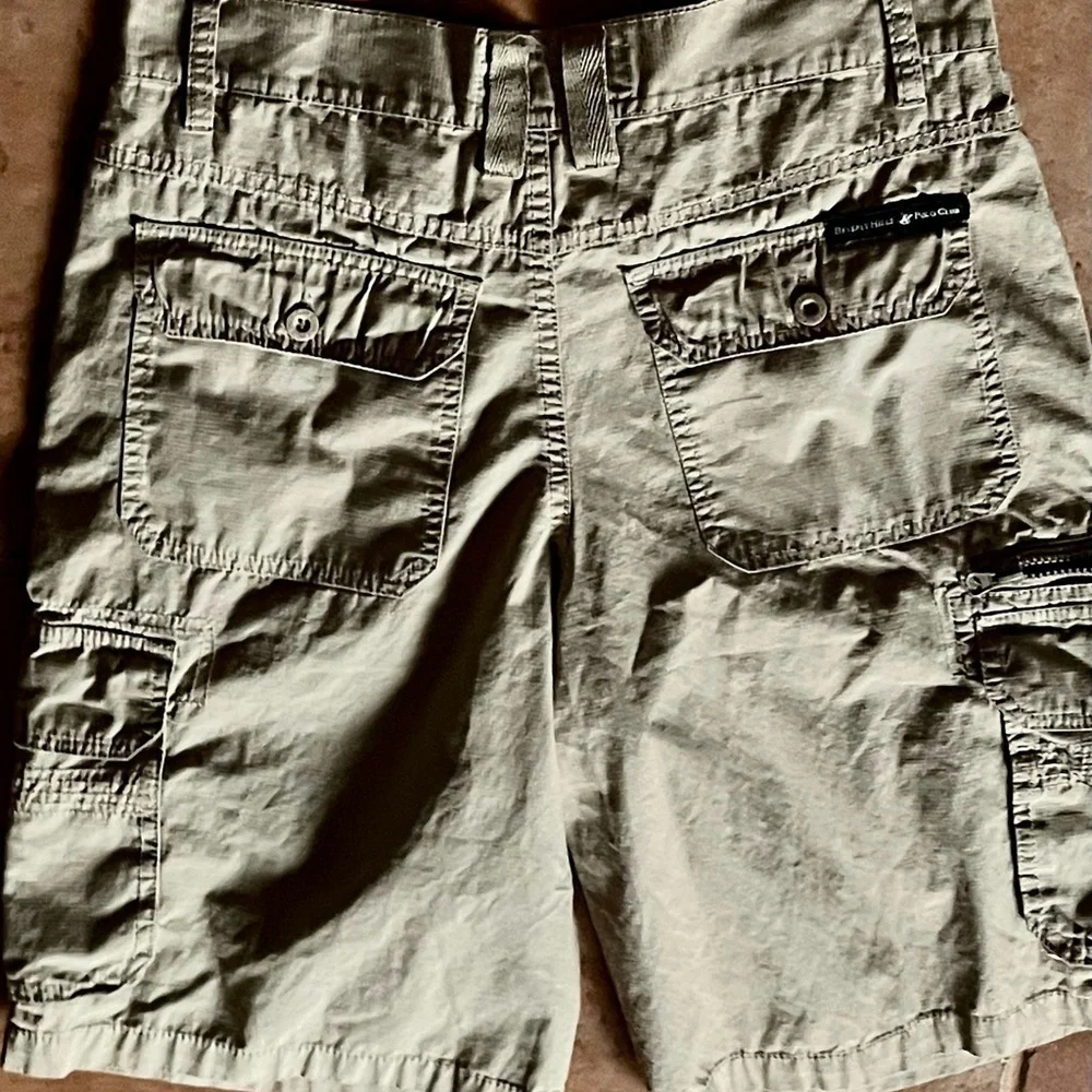 Beverly Hills Polo Club Men’s Tan Cargo Shorts 31 | Classic Lightweight Preppy